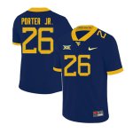 Men's West Virginia Mountaineers NCAA #26 Daryl Porter Jr. Navy Authentic Nike Stitched College Football Jersey UP15S66XY